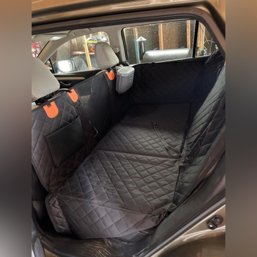 NEW Katziela Extended Back Car Seat Cover, Large, Black - Picture 9 of 14